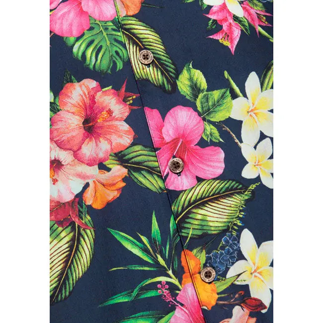 King Kerosin Tropcial Flowers Hawaii Shirt FREE UK Delivery, FREE 365 Day Returns | Moto Central