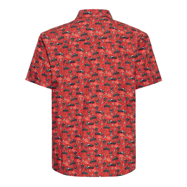 King Kerosin Biker Soul Shirt Red FREE UK Delivery, FREE 365 Day Returns | Moto Central