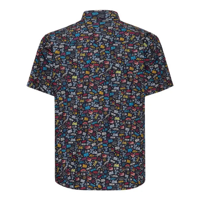 King Kerosin Printed Rebellion Shirt FREE UK Delivery, FREE 365 Day Returns | Moto Central