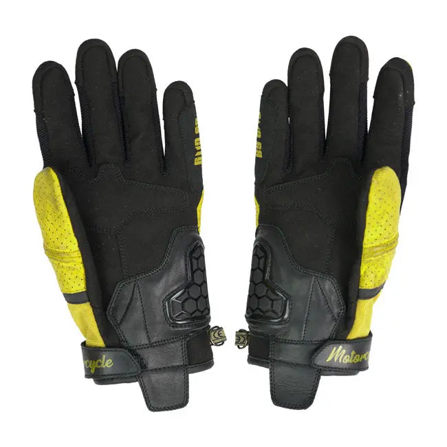 ByCity Tokio Gloves Yellow FREE UK Delivery, FREE 365 Day Returns | Moto Central