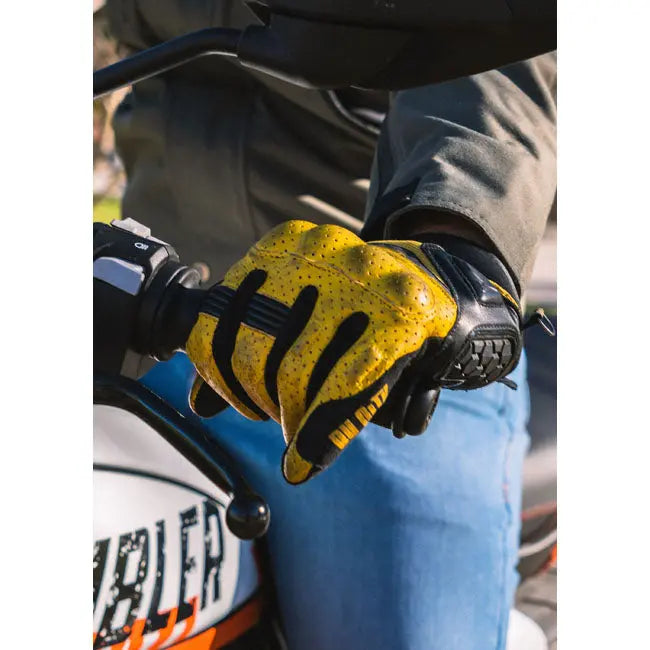 ByCity Tokio Gloves Yellow FREE UK Delivery, FREE 365 Day Returns | Moto Central