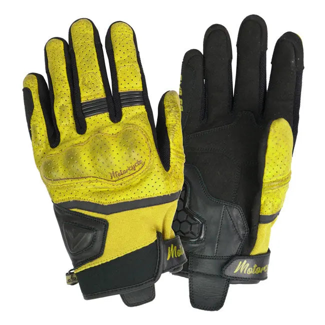 ByCity Tokio Gloves Yellow FREE UK Delivery, FREE 365 Day Returns | Moto Central