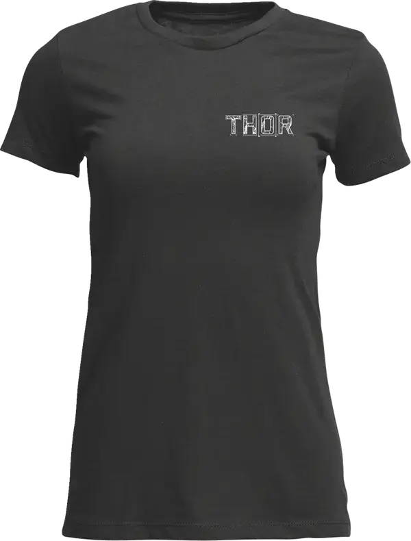 Thor Blueprint Ladies T-Shirt Charcoal - FREE UK Shipping, FREE 365 Day Returns | Moto Central