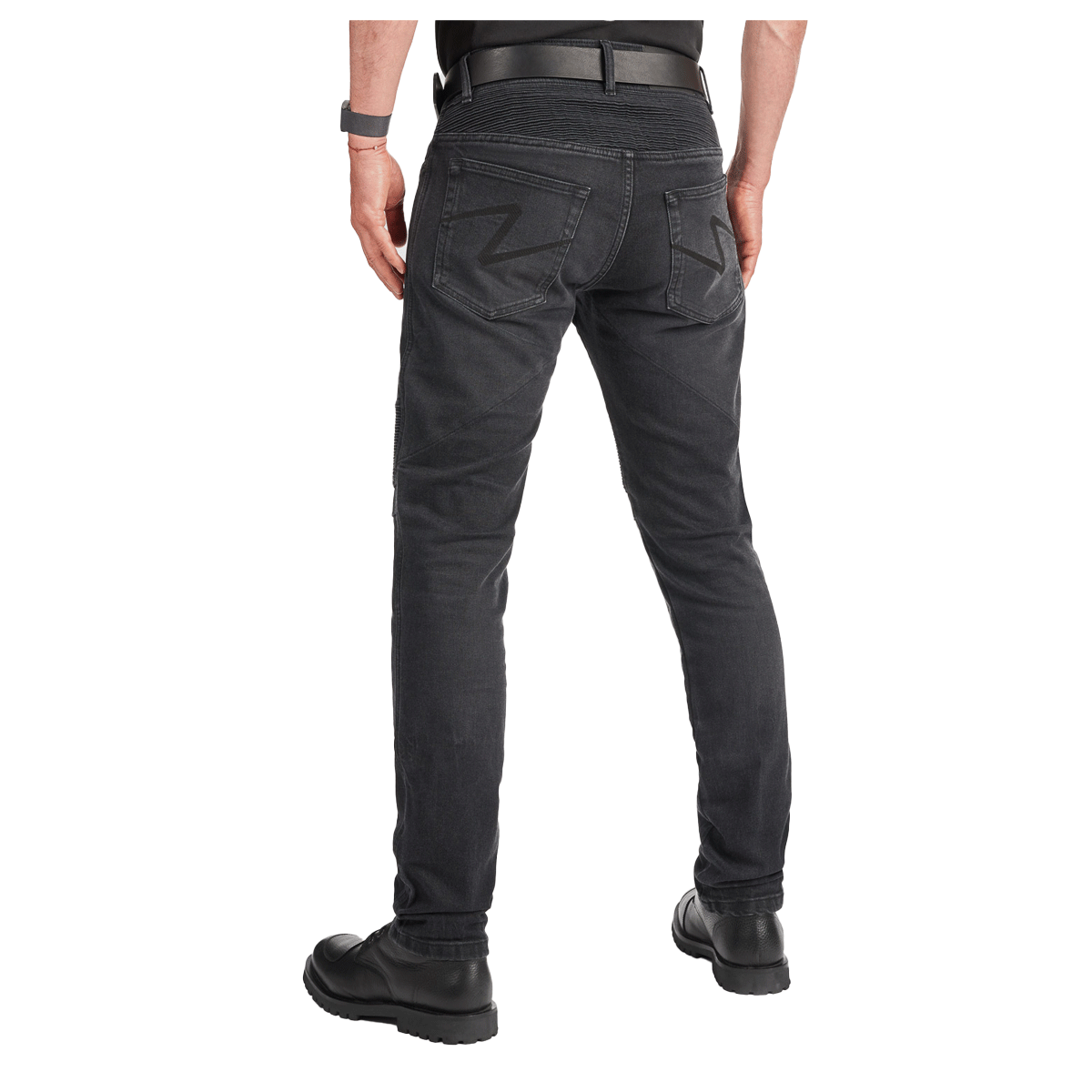 Pando Moto Karl Devil AAA Slim Fit Jeans Black FREE UK Delivery, FREE 365 Day Returns | Moto Central