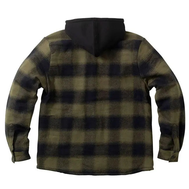 West Coast Choppers Hell Bent Flannel Jacket Olive / Black FREE UK Delivery, FREE 365 Day Returns | Moto Central