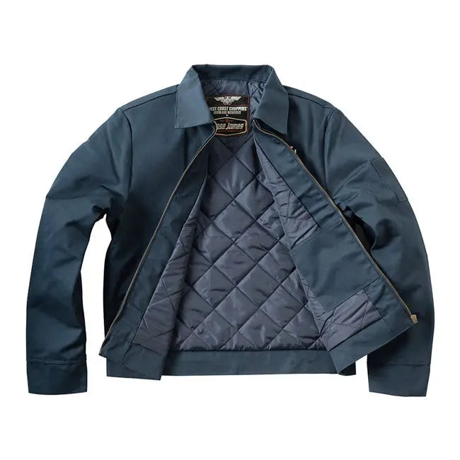 West Coast Choppers OG Lined Workjacket Navy FREE UK Delivery, FREE 365 Day Returns | Moto Central