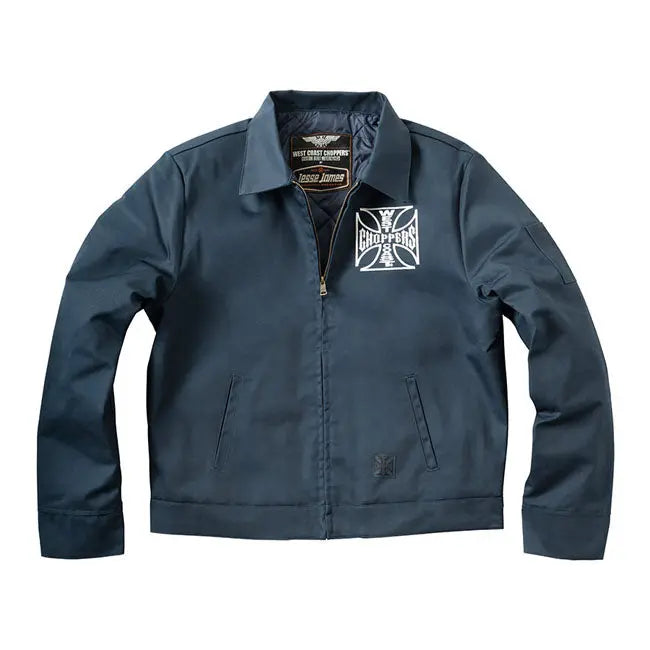 West Coast Choppers OG Lined Workjacket Navy FREE UK Delivery, FREE 365 Day Returns | Moto Central