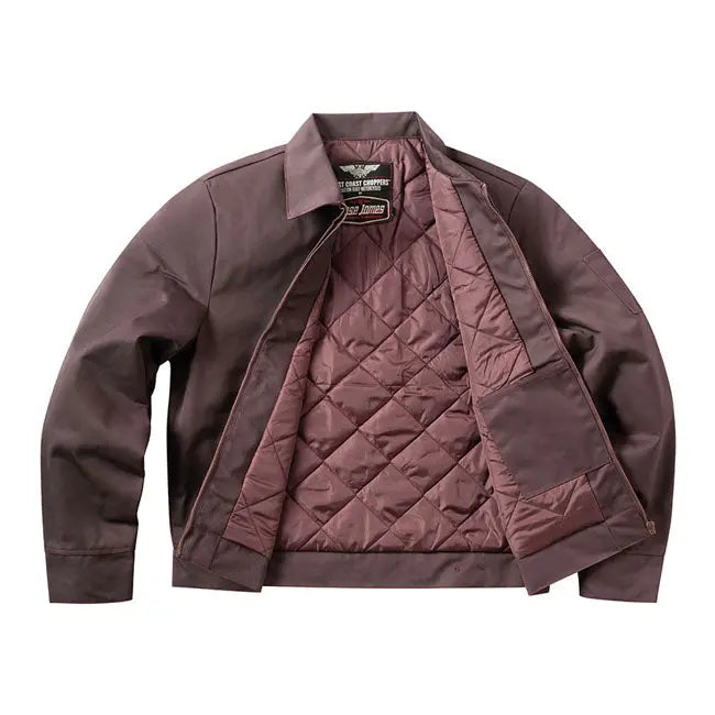 West Coast Choppers OG Lined Workjacket Chocolate Brown FREE UK Delivery, FREE 365 Day Returns | Moto Central