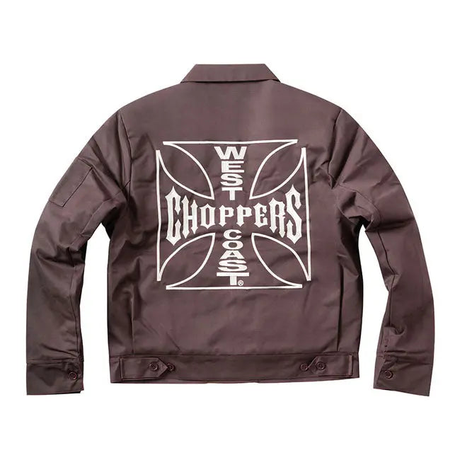 West Coast Choppers OG Lined Workjacket Chocolate Brown FREE UK Delivery, FREE 365 Day Returns | Moto Central