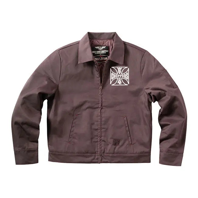 West Coast Choppers OG Lined Workjacket Chocolate Brown FREE UK Delivery, FREE 365 Day Returns | Moto Central