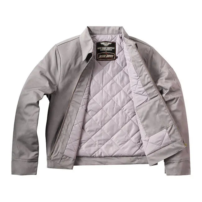 West Coast Choppers OG Lined Workjacket Silver / Grey FREE UK Delivery, FREE 365 Day Returns | Moto Central