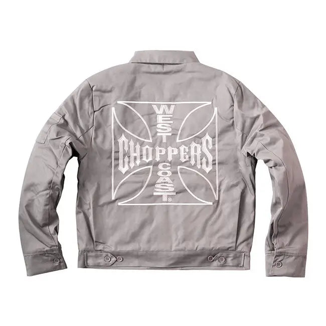 West Coast Choppers OG Lined Workjacket Silver / Grey FREE UK Delivery, FREE 365 Day Returns | Moto Central
