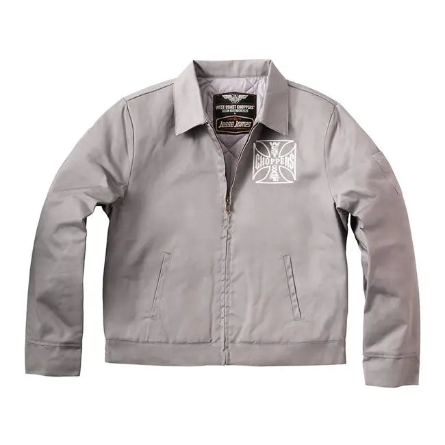 West Coast Choppers OG Lined Workjacket Silver / Grey FREE UK Delivery, FREE 365 Day Returns | Moto Central