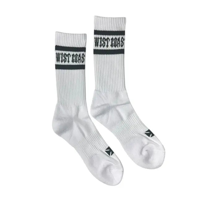West Coast Choppers OG Crew Socks White FREE UK Delivery, FREE 365 Day Returns | Moto Central