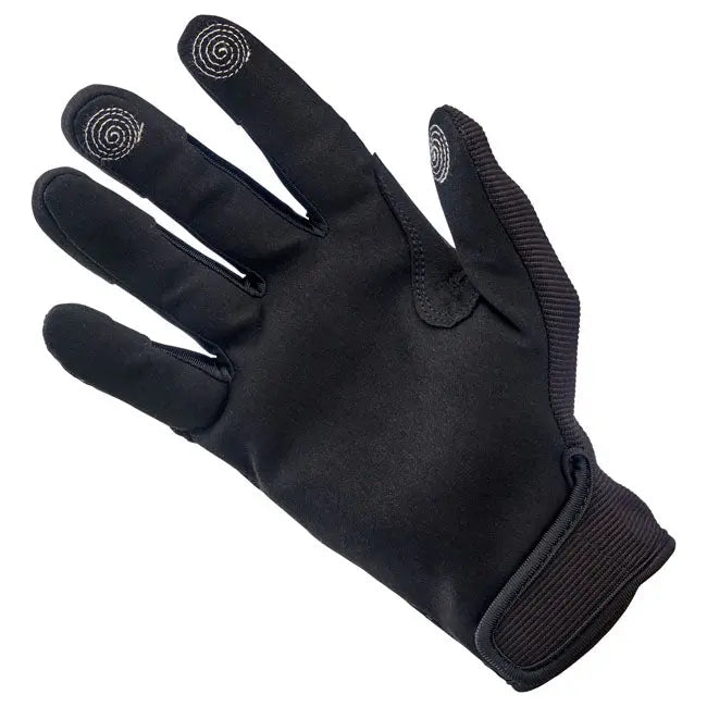 Biltwell Anza Textile Gloves Black Out FREE UK Delivery, FREE 365 Day Returns | Moto Central