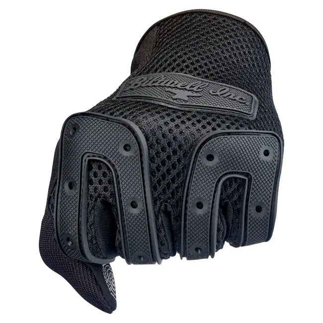Biltwell Anza Textile Gloves Black Out FREE UK Delivery, FREE 365 Day Returns | Moto Central