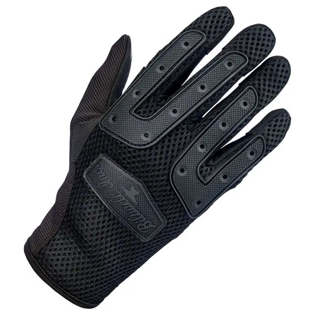 Biltwell Anza Textile Gloves Black Out FREE UK Delivery, FREE 365 Day Returns | Moto Central