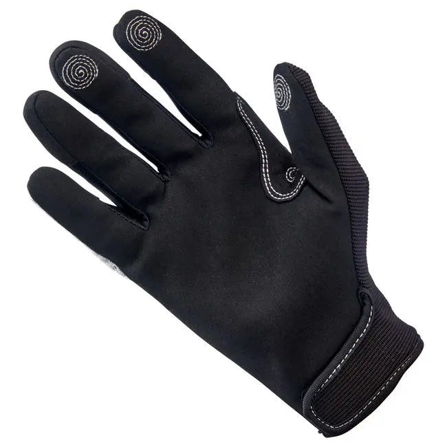 Biltwell Anza Textile Gloves White / Black FREE UK Delivery, FREE 365 Day Returns | Moto Central