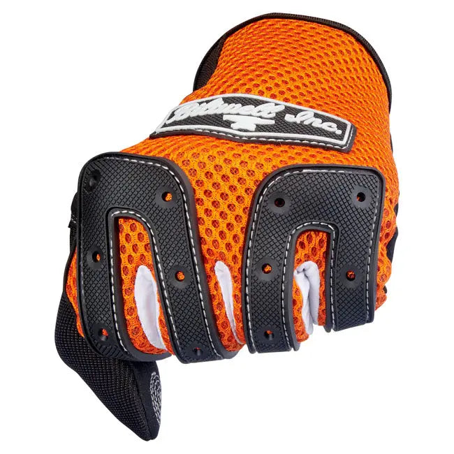 Biltwell Anza Textile Gloves Orange / Black FREE UK Delivery, FREE 365 Day Returns | Moto Central