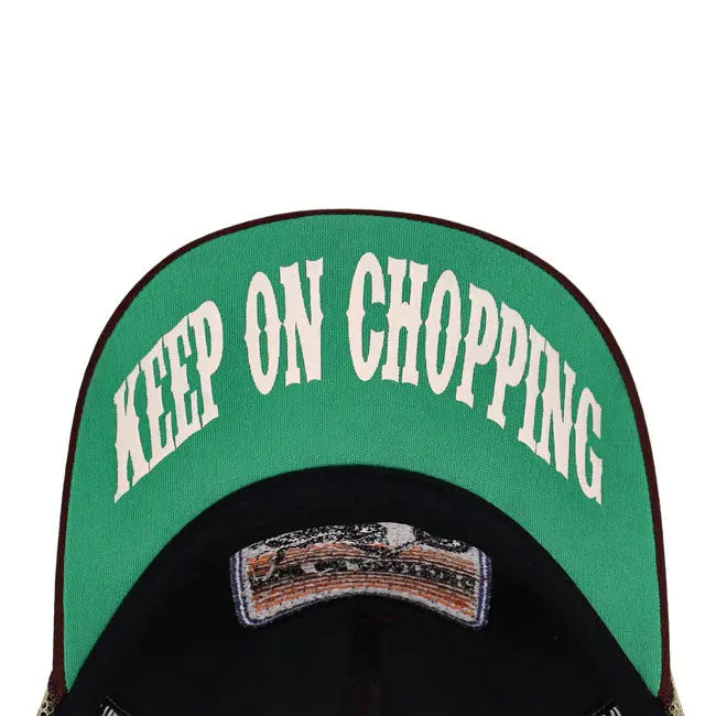 13 And A Half Magazine Keep On Chopping Trucker Cap Brown / Khaki FREE UK Delivery, FREE 365 Day Returns | Moto Central