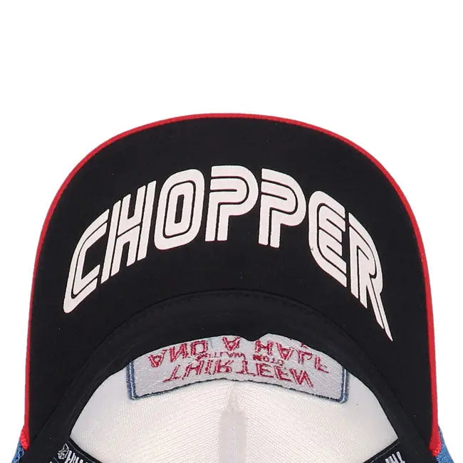 13 And A Half Magazine Outlaw Club Trucker Cap Blue / Red FREE UK Delivery, FREE 365 Day Returns | Moto Central