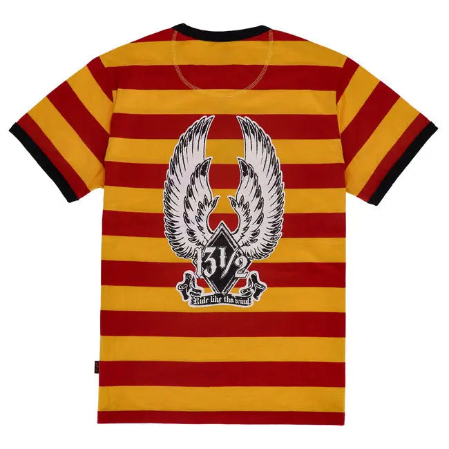 13 And A Half Magazine Ride Like The Wind T-Shirt Red / Yellow FREE UK Delivery, FREE 365 Day Returns | Moto Central