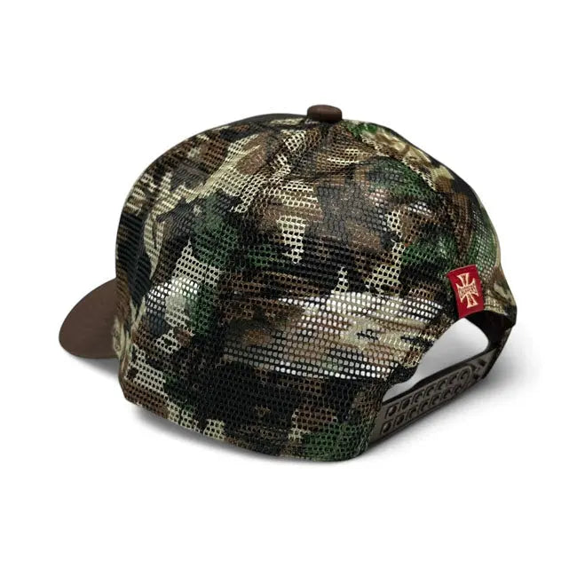 West Coast Choppers Hunter Trucker Cap Brown / Camo FREE UK Delivery, FREE 365 Day Returns | Moto Central