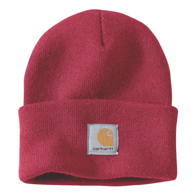 Carhartt Watch Hat Industry Red FREE UK Delivery, FREE 365 Day Returns | Moto Central