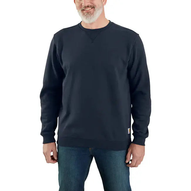 Carhartt Midweight Crewneck Sweatshirt New Navy FREE UK Delivery, FREE 365 Day Returns | Moto Central