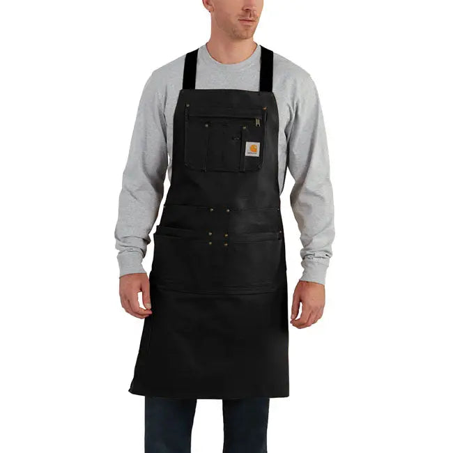 Carhartt Firm Duck Apron Black FREE UK Delivery, FREE 365 Day Returns | Moto Central
