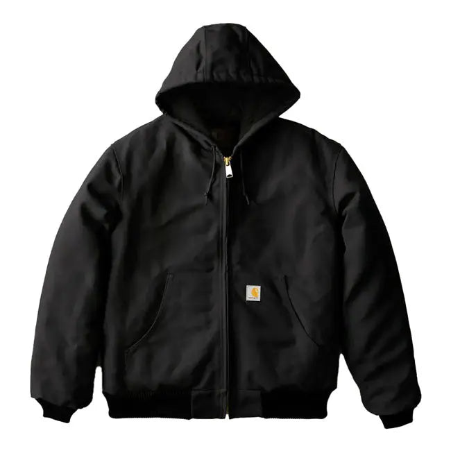 Carhartt Insulated Flannel Active Jacket Black FREE UK Delivery, FREE 365 Day Returns | Moto Central
