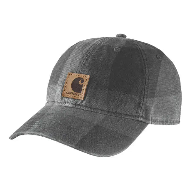 Carhartt Flannel Cap Gravel FREE UK Delivery, FREE 365 Day Returns | Moto Central