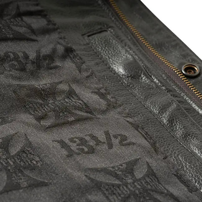 West Coast Choppers X 13 1/2 Dominator Leather Riding Vest FREE UK Delivery, FREE 365 Day Returns | Moto Central