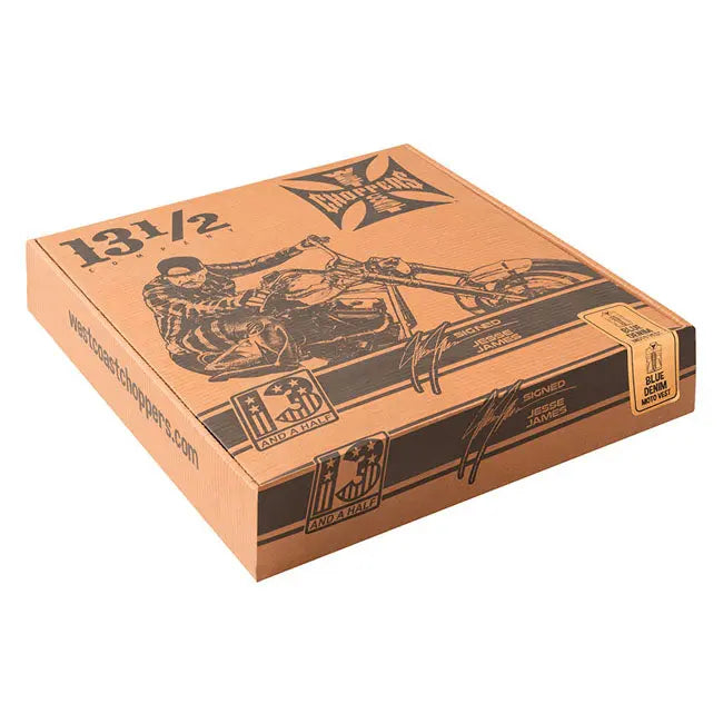 West Coast Choppers X 13 1/2 Dominator Raw Denim Riding Vest FREE UK Delivery, FREE 365 Day Returns | Moto Central