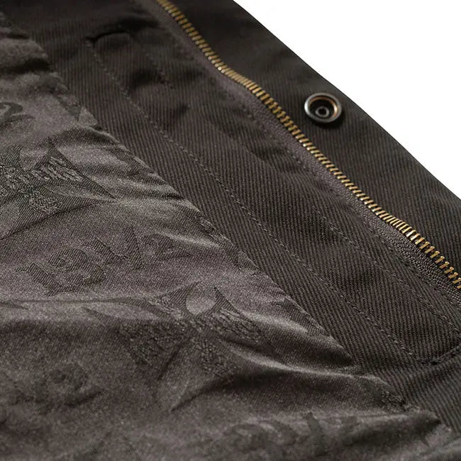 West Coast Choppers X 13 1/2 Dominator Canvas Riding Vest Black FREE UK Delivery, FREE 365 Day Returns | Moto Central