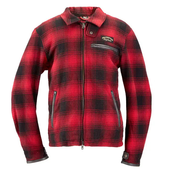 Holy Freedom Definitive Flannel Jacket Red FREE UK Delivery, FREE 365 Day Returns | Moto Central