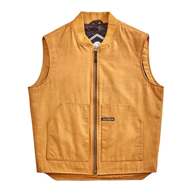 Holy Freedom Worker Vest Havana Yellow FREE UK Delivery, FREE 365 Day Returns | Moto Central