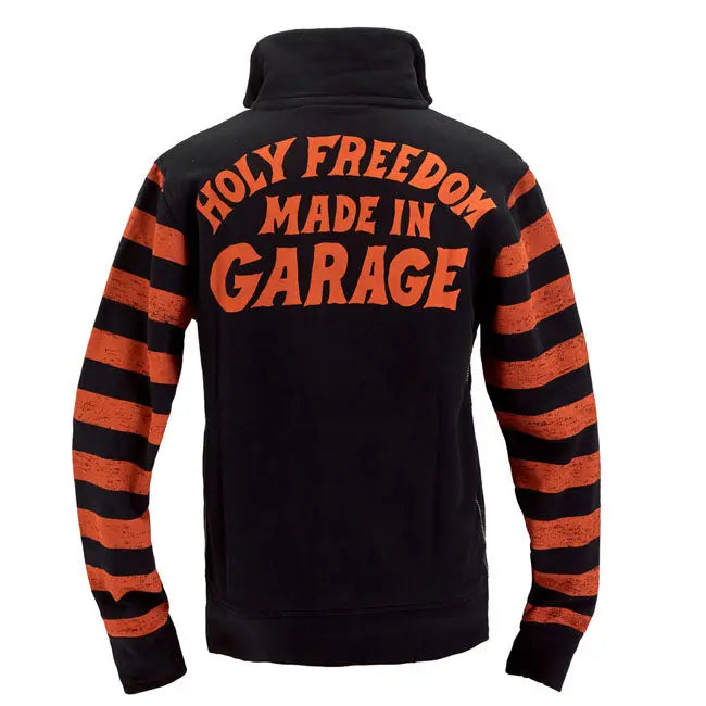 Holy Freedom Garage Zip Sweatshirt Orange / Black FREE UK Delivery, FREE 365 Day Returns | Moto Central