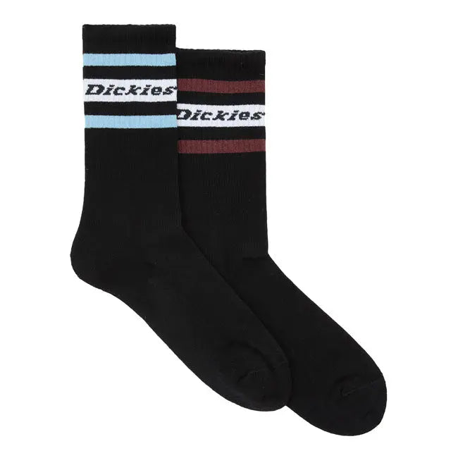 Dickies Genola Socks Black / Tibetan Red FREE UK Delivery, FREE 365 Day Returns | Moto Central