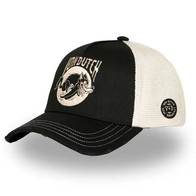 Von Dutch Wild Wolf Cap Black / White FREE UK Delivery, FREE 365 Day Returns | Moto Central