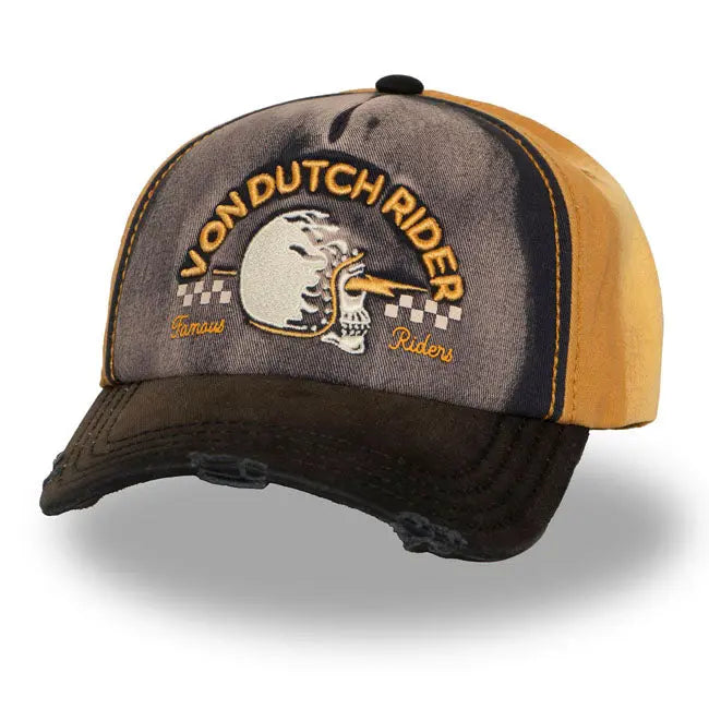 Von Dutch Xavier Famous Cap Yellow FREE UK Delivery, FREE 365 Day Returns | Moto Central