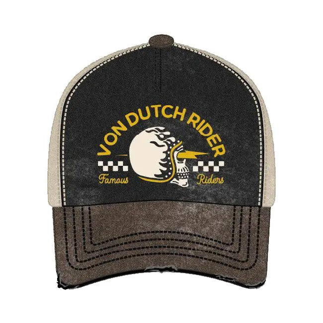 Von Dutch Xavier Famous Cap Cream FREE UK Delivery, FREE 365 Day Returns | Moto Central