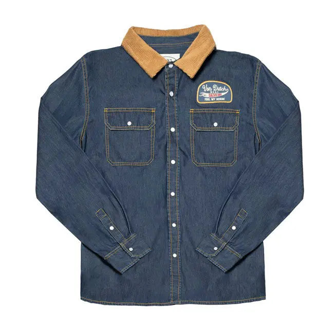Von Dutch Fuel Jacket Denim FREE UK Delivery, FREE 365 Day Returns | Moto Central