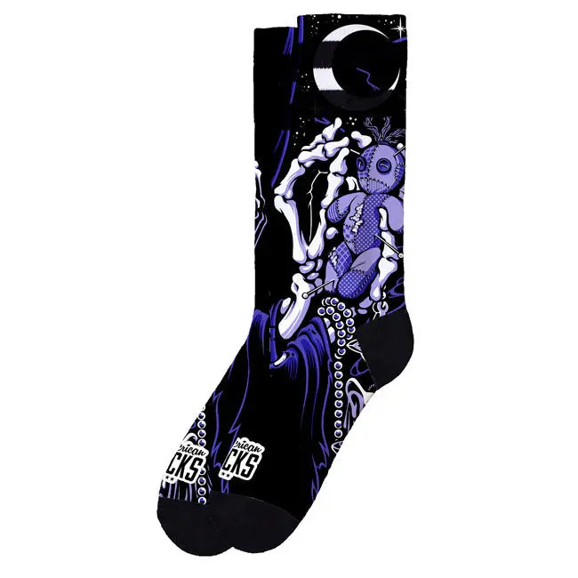 American Socks Signature Vodoo Socks Purple FREE UK Delivery, FREE 365 Day Returns | Moto Central