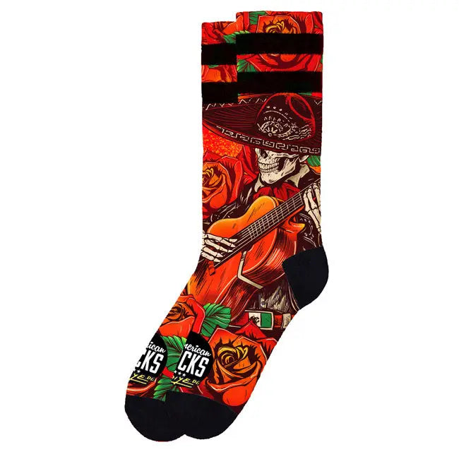 American Socks Signature EL Mariachi Socks Red FREE UK Delivery, FREE 365 Day Returns | Moto Central