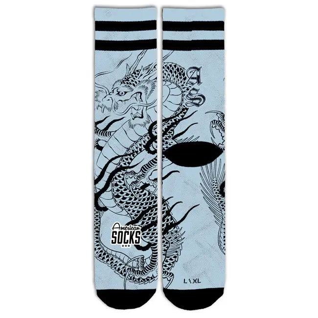 American Socks Signature Ryujin Socks Blue FREE UK Delivery, FREE 365 Day Returns | Moto Central