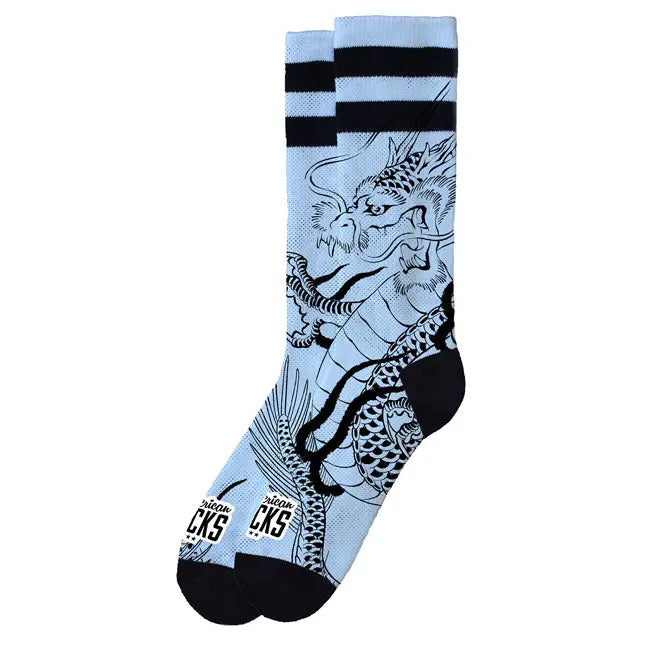 American Socks Signature Ryujin Socks Blue FREE UK Delivery, FREE 365 Day Returns | Moto Central