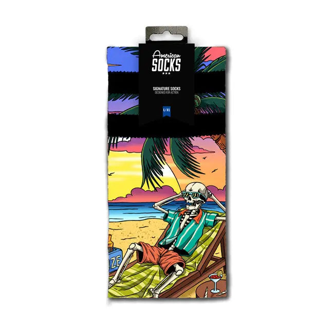 American Socks Signature Chiller Socks Brown FREE UK Delivery, FREE 365 Day Returns | Moto Central