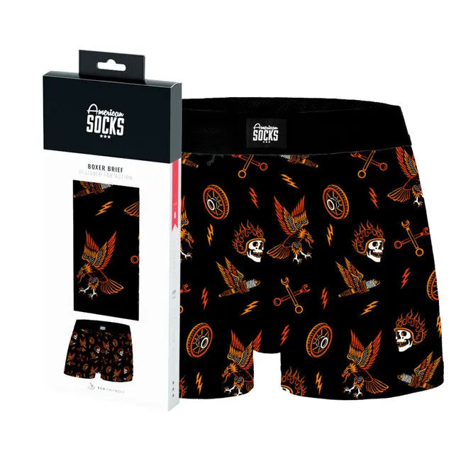 American Socks Piston Rebels Underwear FREE UK Delivery, FREE 365 Day Returns | Moto Central