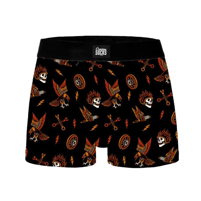 American Socks Piston Rebels Underwear FREE UK Delivery, FREE 365 Day Returns | Moto Central